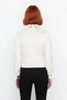 Women's Regular Fit Stand Collar Openwork Lace-Up Detailed Knitwear Sweater Winter Casual Stylish for Matching Outfits - 4