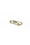 Zircon Stone Modern Paperclip Model Xuping Earrings - Gold - 2