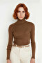 Women's Exclusive Fitted Turtleneck Long Sleeve Basic Knitwear Sweater Ideal for Winter Days Acrylic - 2