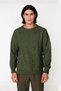 Men's Oversize Wide Fit Hair Braided Crew Neck Knitwear Sweater Ideal Choice for Winter Fashion - 2