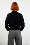 Stand Collar Regular Fit Low Armhole Button Detail Knitwear Sweater for Women Stylish Choice for Cold Days - 4