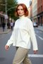 Women's Turtleneck Low-Cut Sleeve Acrylic Knitwear Sweater Comfortable Loose Fit Quality for Winter Days