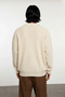 Men's Oversize Fit Crew Neck Basic Thessaloniki Textured Thick Knit Sweater for Winter Casual Wear - 4