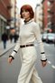 Women's Color Block Stand Collar Ribbed Knit Sweater Stylish and Comfortable Basic Model Option for Winter Days
