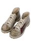 Women's Vegan Leather Beige Zippered Short Boots - I Watch and Judge Design
