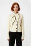 Women's Regular Fit Scarf Collar Knitwear Sweater with Special Contrast Details for a Stylish and Comfortable Look - 2