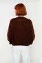 Women's Oversized Crew Neck Low Sleeve Thick Knitwear Sweater Winter Comfortable Stylish Casual for Everyday Outfits - 4
