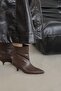 Bella Women's Pino Heel Leather Boots Brown - 2