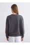 Printed Oversize Women's Thick Sweatshirt - 4