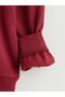 Xside Burgundy Crew Neck Embroidered Men's Sweatshirt - 6