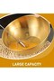 3-Piece Gold Stainless Steel Mixing and Salad Bowl Whisk 700-1200-1600 ml - 5