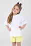 Unisex Kids Crew Neck Short Sleeve 100% Cotton Oversize T-Shirt White - 2