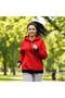 Women's Hooded Sweatshirt - Red Black - Plain - Black Thread - 2