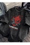 Samurai Printed Washable Vintage Unisex Oversize T-Shirt