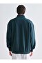 Xside Petrol Michigan Printed Stand Collar Printed Men's Sweatshirt - 4
