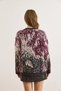 Women's Plum Color Gradient Oversize Knit Sweater Kzk-19001035 - 2