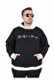 Large Size Hooded 3Ip Sweat Beauty 25714 Black