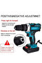 24V Cordless Drill Driver and Screwdriver Set with 2 Batteries, 2-Speed Hammer Drill, 35-Piece - 3
