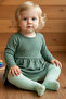 Baby Girl Mint Cotton Pantyhose