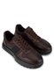 Men's Genuine Leather Brown Sneakers & Sports Shoes - 2