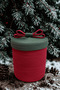 Christmas Jute Rope Decorative Gift Basket Set – Red Green Christmas Basket - 4