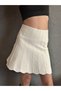 White Knitwear Flower Skirt Size 36 - 5