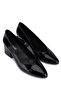 Women's Genuine Leather Black Classic Shoes - 2