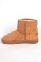 52127 Flat Sole Wool Inside Outer Stitching Visible Suede Tan Women's Winter Boots - 3