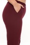 Women's Plus Size Lycra Ankle Length Elastic Waist Pocketed Fabric Pants - 6
