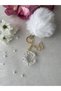 Letter C Pearl Detailed Keychain & Charm [with Pompom Option] - 3