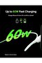 كابل BoostCharge USB-C إلى USB-C بطول 1 متر باللون الأبيض بقوة 60 وات - 2
