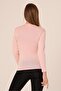 Round Neck Long Sleeve Cotton Salmon Bodysuit - 3