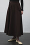 Bitter Brown Circle Flared Skirt - 6