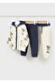 3-Piece Baby Boy Tracksuit Set with Teddy Bear Print for Ages 1-4