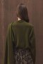 Cape Detailed Knitwear Khaki Sweater - 8