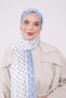 Baby Blue Double Color Brand Shawl - 3