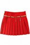 Girl's Red Bow White Shirt Red Pleated Skirt Performance Suit April 23 October 29 November 10 - 3