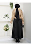 Women's Beige Belted Short Leather Jacket with Shoulder Epaulettes - 7