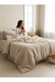 Vetro Cream Natural Cotton Duvet Cover Set – 100% Cotton, Breathable and Soft