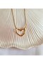 Steel Knot Heart Necklace - 2