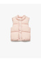 Stand Collar Sleeveless Snap Closure Inflatable Vest