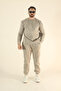 Men's Winter Tracksuit Set Sweatshirt Jogger - Stone Regular Soft Crew Neck - 7