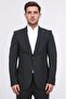 Slim Fit Mono Collar Black Suit - 2