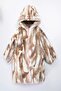 Double-Sided Fur-Lined Plush, Zippered, Pocketed, Thick Plush Hooded Winter Children's Coat-Mantle - 3
