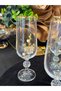 6 Pieces Bohemia Crystal Gold Gilt Pearl Brosheded Coffee Cup Glass - 2