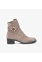 59301 Women's Genuine Leather Buckle Zippered Urban Boots