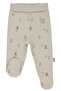 Organic Interlock Pants with Socks (Organic Fun Moment) Beige
