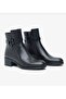 59301 Women's Genuine Leather Buckle Zippered Urban Boots - 3
