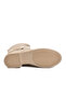 Beige Leather Non-Slip Fleece Lined Zippered Women's Boots 209151 Z - 5