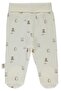 Organic Interlock Pants with Socks (Organic Fun Moment) Ecru - 2